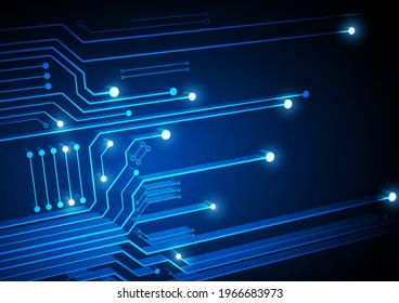 Circuit technology background with hi-tech digital data connection system and computer electronic design