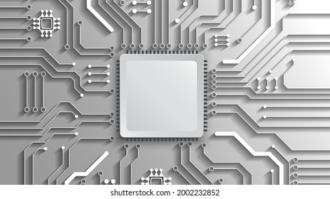 Circuit technology background with hi-tech digital data connection system and computer electronic design