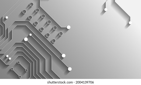 Circuit-Technologie-Hintergrund mit High-Tech-System für digitale Datenverbindung und elektronischem Design