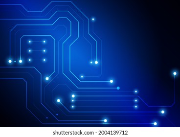 Circuit technology background with hi-tech digital data connection system and computer electronic design