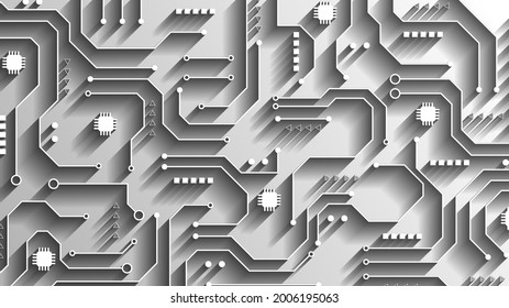 Circuit technology background with hi-tech digital data connection system and computer electronic design