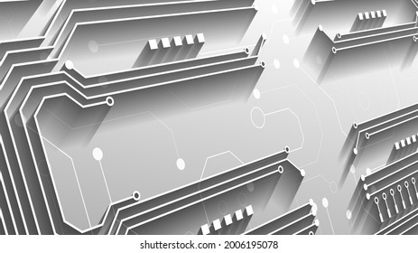 Circuit technology background with hi-tech digital data connection system and computer electronic design