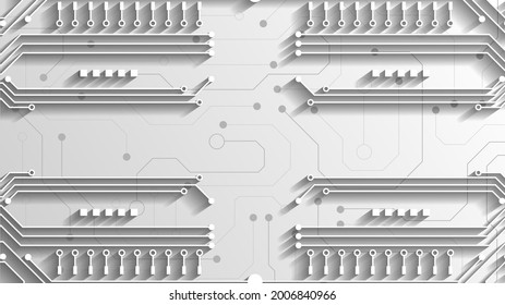 Circuit-Technologie-Hintergrund mit High-Tech-System für digitale Datenverbindung und elektronischem Design