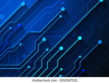 Circuit technology background with hi-tech digital data connection system and computer electronic design