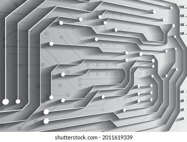 Circuit technology background with hi-tech digital data connection system and computer electronic design