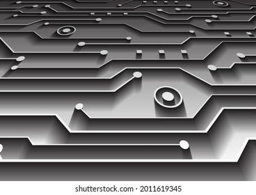 Circuit technology background with hi-tech digital data connection system and computer electronic design