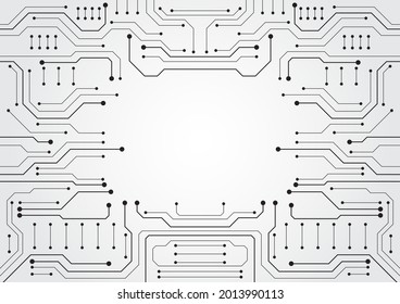 Circuit technology background with hi-tech digital data connection system and computer electronic design