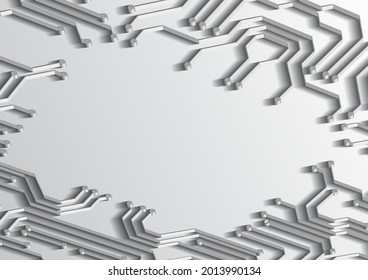 Circuit technology background with hi-tech digital data connection system and computer electronic design