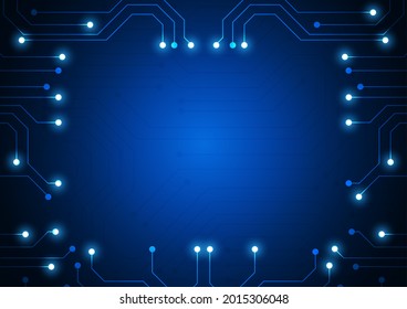Circuit technology background with hi-tech digital data connection system and computer electronic design