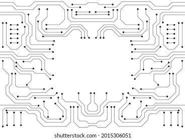 Circuit technology background with hi-tech digital data connection system and computer electronic design