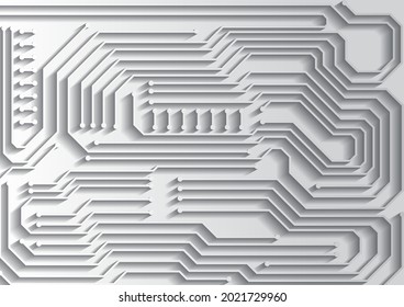 Circuit technology background with hi-tech digital data connection system and computer electronic design