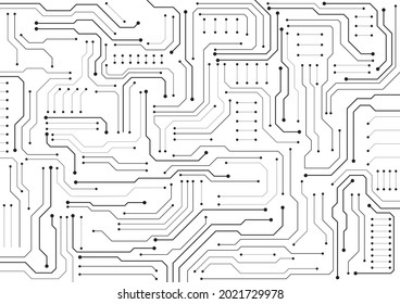 Circuit technology background with hi-tech digital data connection system and computer electronic design