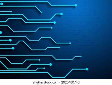 Circuit technology background with hi-tech digital data connection system and computer electronic design