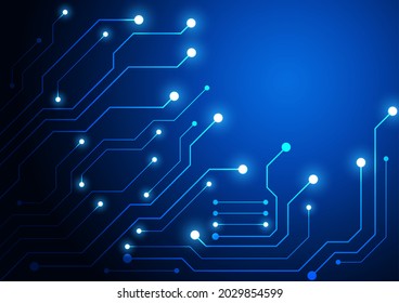 Circuit technology background with hi-tech digital data connection system and computer electronic design