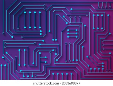 Circuit technology background with hi-tech digital data connection system and computer electronic design