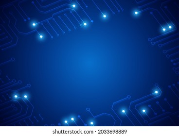 Circuit technology background with hi-tech digital data connection system and computer electronic design