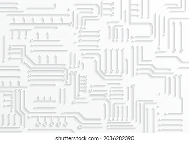 Fondo de tecnología de circuitos con sistema de conexión de datos digitales de alta tecnología y diseño electrónico por computadora