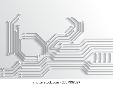 Circuit technology background with hi-tech digital data connection system and computer electronic design