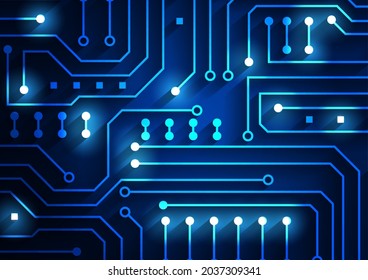 Circuit-Technologie-Hintergrund mit High-Tech-System für digitale Datenverbindung und elektronischem Design