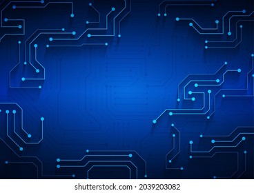 Circuit technology background with hi-tech digital data connection system and computer electronic design