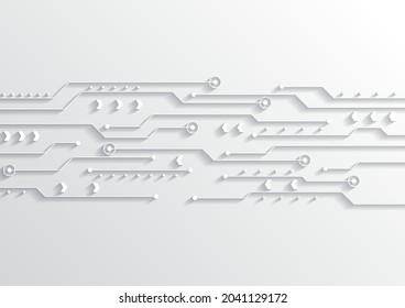 Circuit technology background with hi-tech digital data connection system and computer electronic design