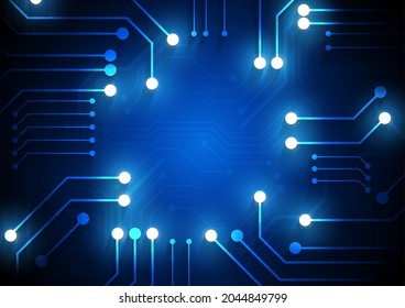 Circuit technology background with hi-tech digital data connection system and computer electronic design