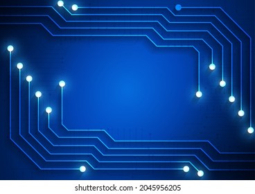 Circuit technology background with hi-tech digital data connection system and computer electronic design