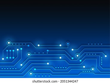 Circuit technology background with hi-tech digital data connection system and computer electronic desing