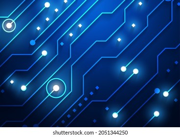 Fondo de tecnología de circuitos con sistema de conexión de datos digitales de alta tecnología y diseño electrónico por computadora