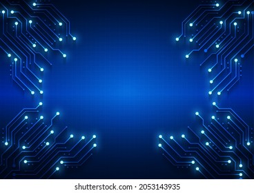 Circuit technology background with hi-tech digital data connection system and computer electronic design