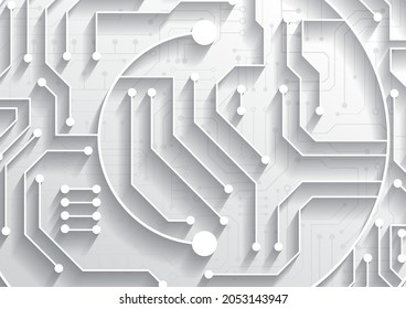 Circuit technology background with hi-tech digital data connection system and computer electronic design
