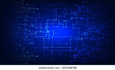 Fondo tecnológico de circuito con sistemas de conexión de datos digitales de alta tecnología y electrónica de computadora. RGB básico