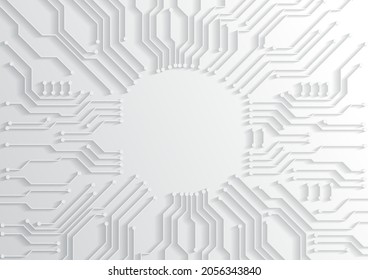 Fondo de tecnología de circuitos con sistema de conexión de datos digitales de alta tecnología y diseño electrónico por computadora