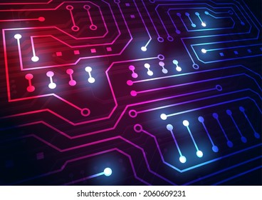 Circuit technology background with hi-tech digital data connection system and computer electronic design
