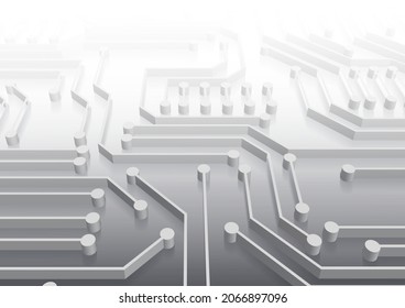 Circuit technology background with hi-tech digital data connection system and computer electronic design