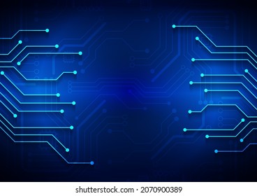 Circuit technology background with hi-tech digital data connection system and computer electronic design