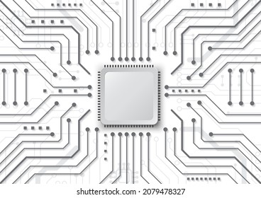 Circuit technology background with hi-tech digital data connection system and computer electronic design