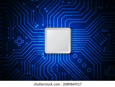 Circuit technology background with hi-tech digital data connection system and computer electronic design