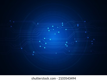 Circuit-Technologie-Hintergrund mit High-Tech-System für digitale Datenverbindung und elektronischem Design