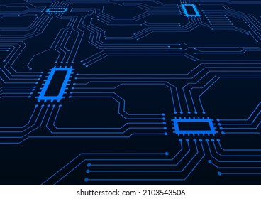 Circuit technology background with hi-tech digital data connection system and computer electronic design