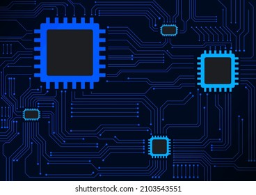 Circuit technology background with hi-tech digital data connection system and computer electronic design