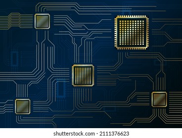 Circuit technology background with hi-tech digital data connection system and computer electronic design