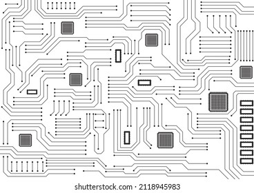 Circuit technology background with hi-tech digital data connection system and computer electronic design