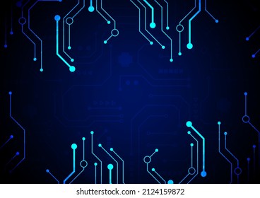 Circuit technology background with hi-tech digital data connection system and computer electronic design