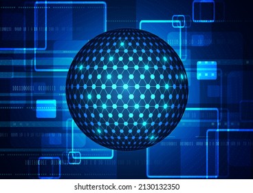 Circuit technology background with hi-tech digital data connection system and computer electronic design