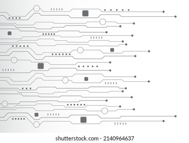 Circuit technology background with hi-tech digital data connection system and computer electronic design