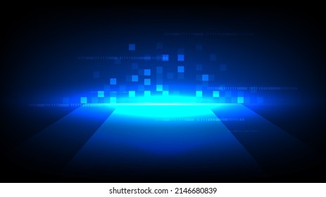 Circuit technology background with hi-tech digital data connection system and computer electronic design