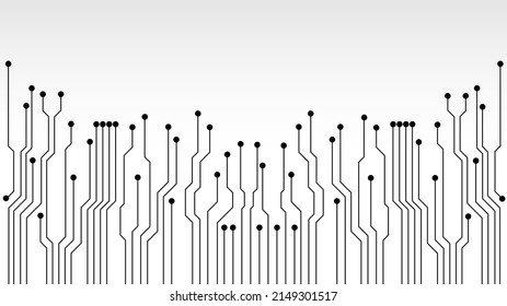 Circuit technology background with hi-tech digital data connection system and computer electronic design