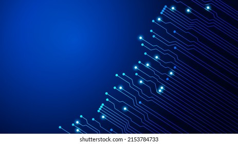 Circuit technology background with hi-tech digital data connection system and computer electronic design