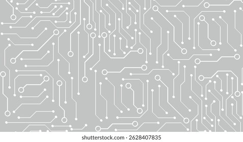 Plano de fundo de tecnologia de circuitos com sistema de conexão de dados digital de alta tecnologia e design eletrônico de computador.